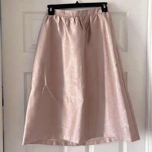 Metallic pink full skirt